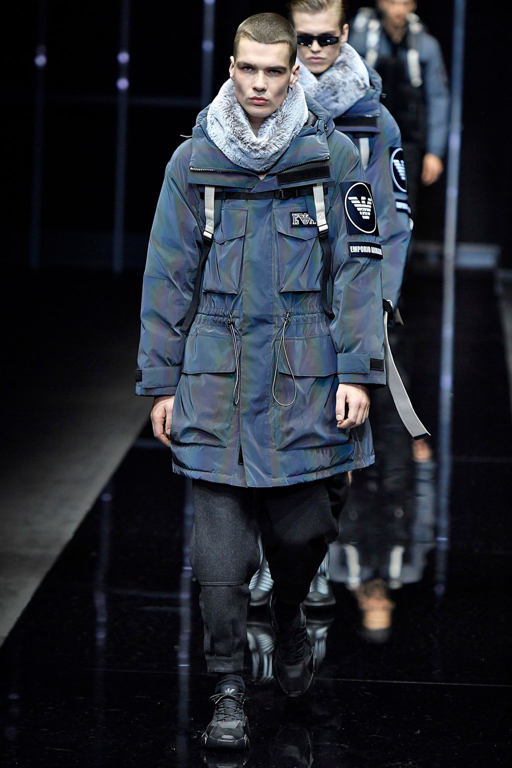 Fashion Week Milan Fall/Winter 2019 look 37 from the Emporio Armani collection menswear