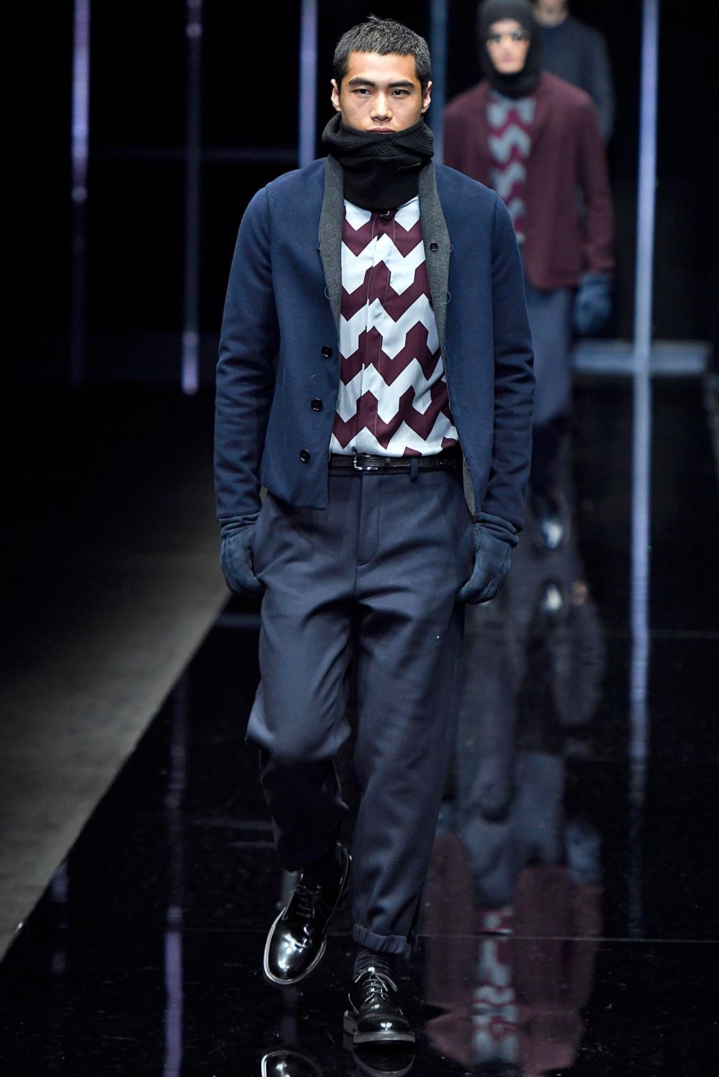 Fashion Week Milan Fall/Winter 2019 look 51 from the Emporio Armani collection 男装