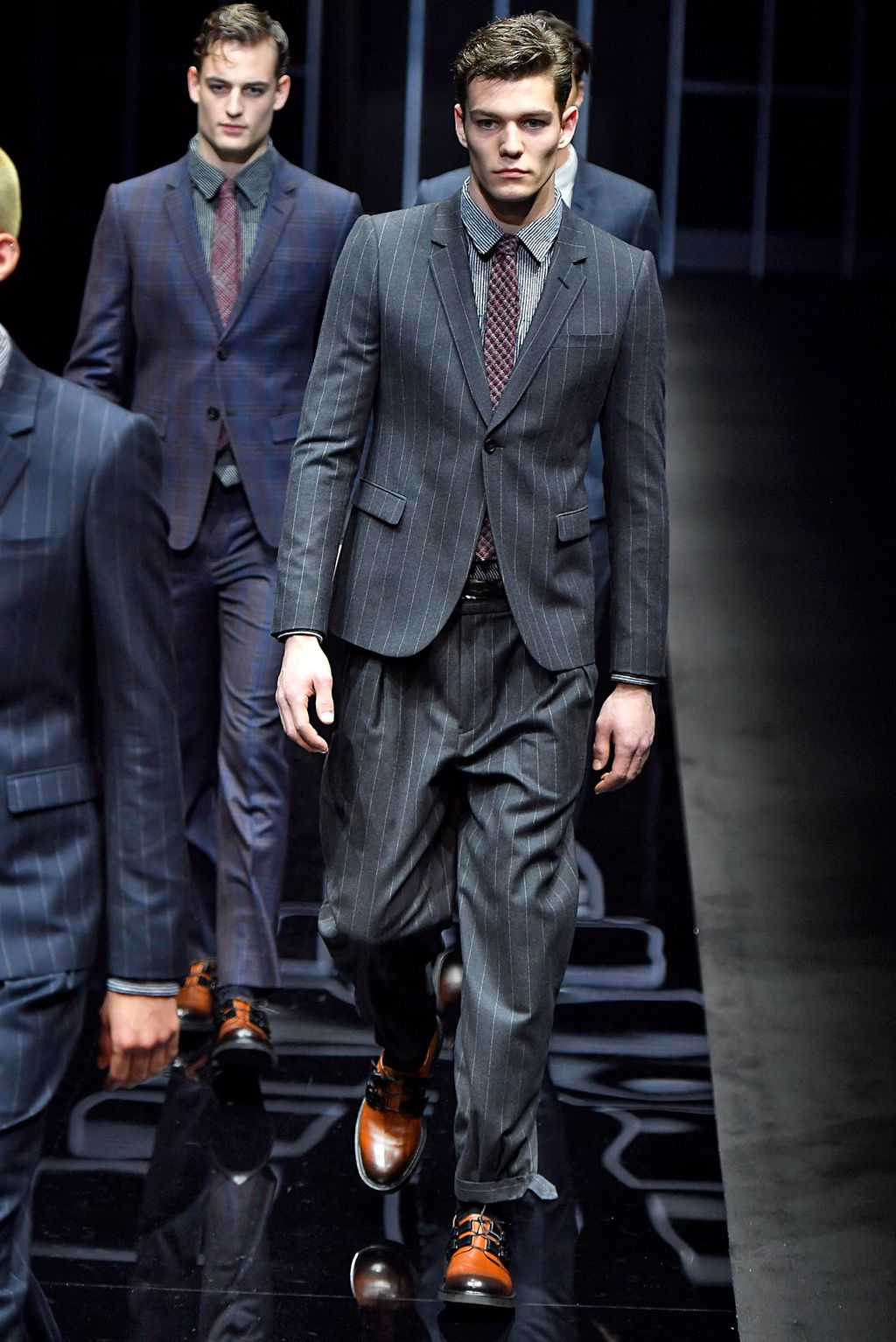 Fashion Week Milan Fall/Winter 2019 look 56 from the Emporio Armani collection 男装
