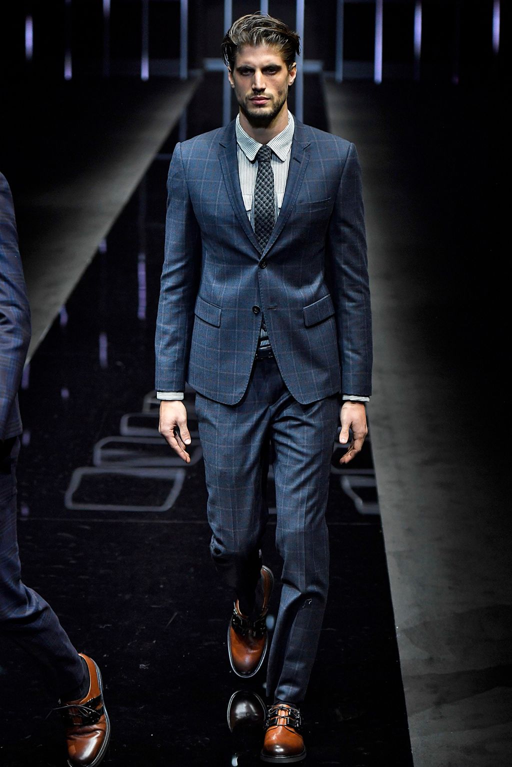 Fashion Week Milan Fall/Winter 2019 look 58 from the Emporio Armani collection menswear