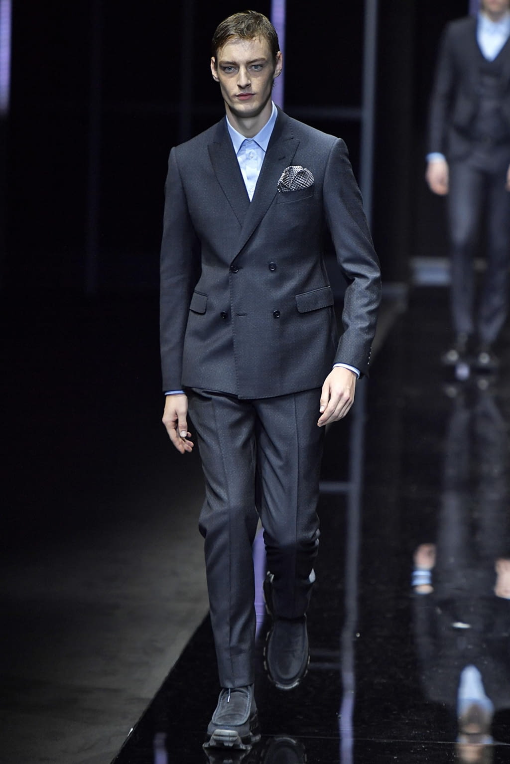 Fashion Week Milan Fall/Winter 2019 look 61 from the Emporio Armani collection menswear