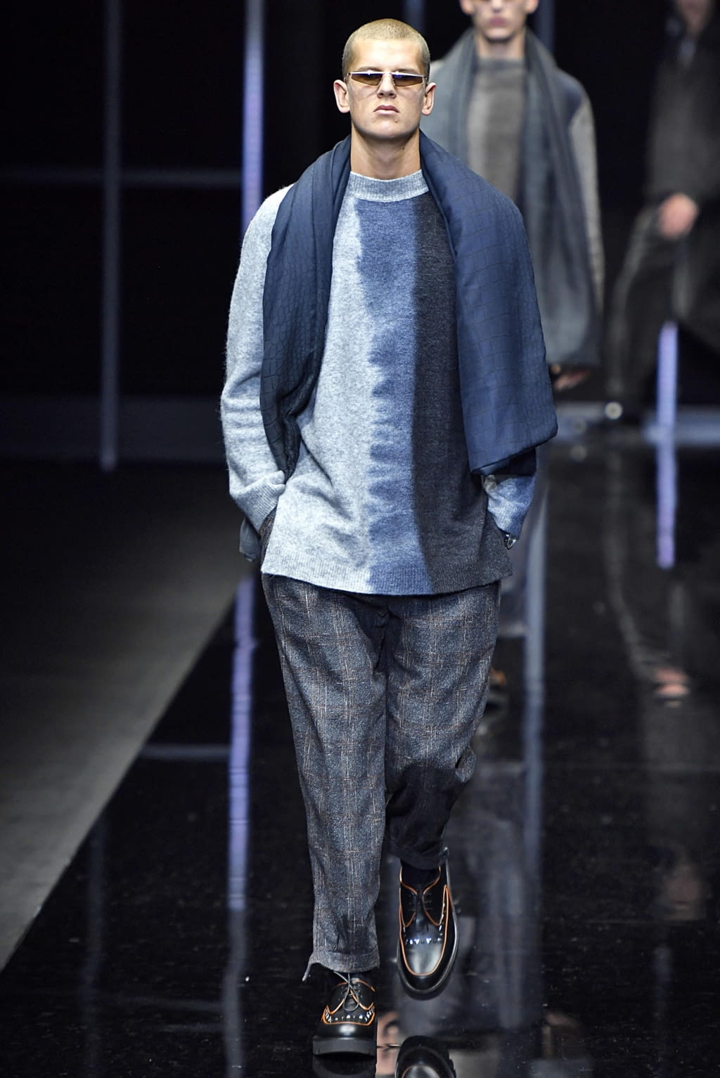 Fashion Week Milan Fall/Winter 2019 look 66 from the Emporio Armani collection menswear