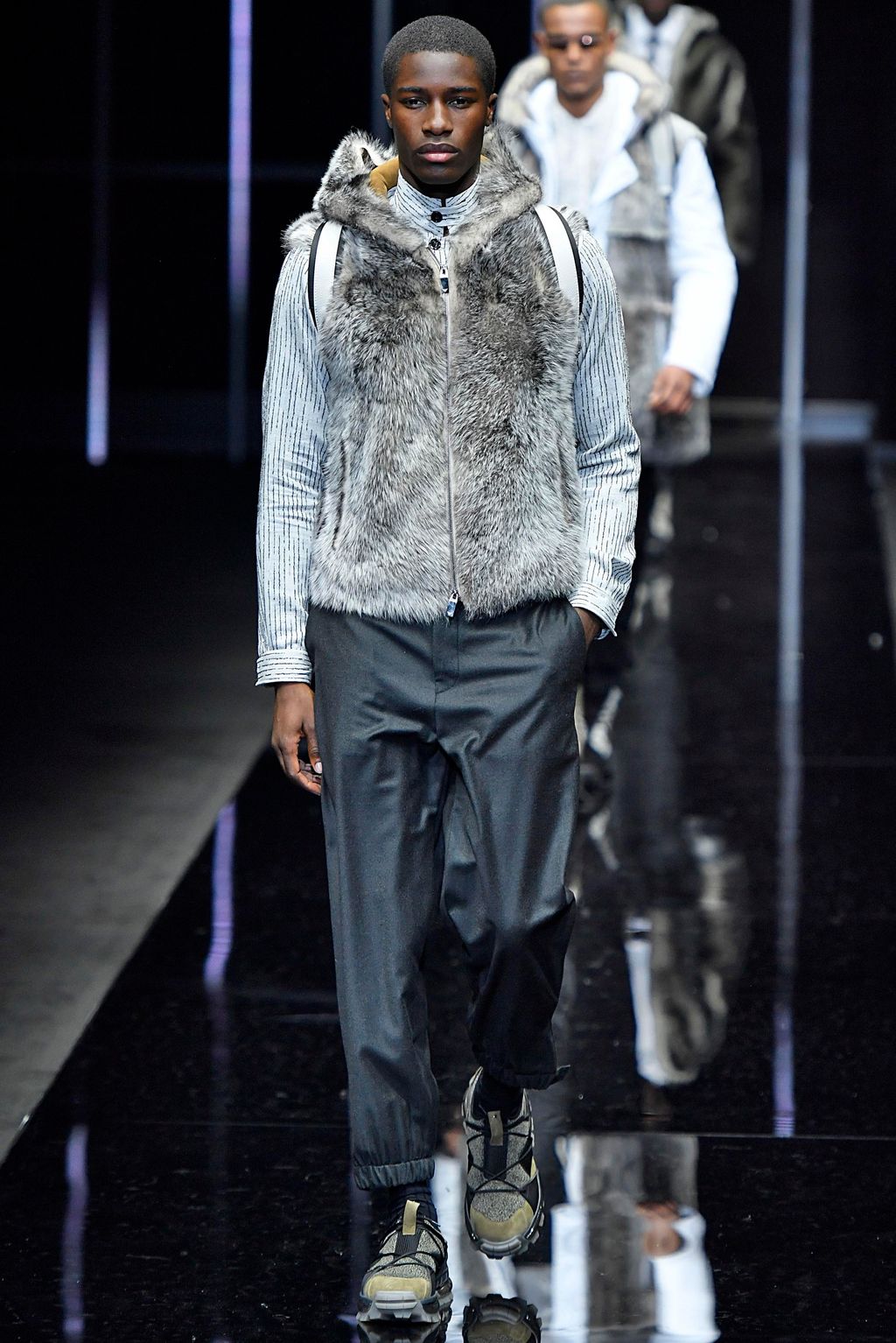 Fashion Week Milan Fall/Winter 2019 look 93 from the Emporio Armani collection menswear