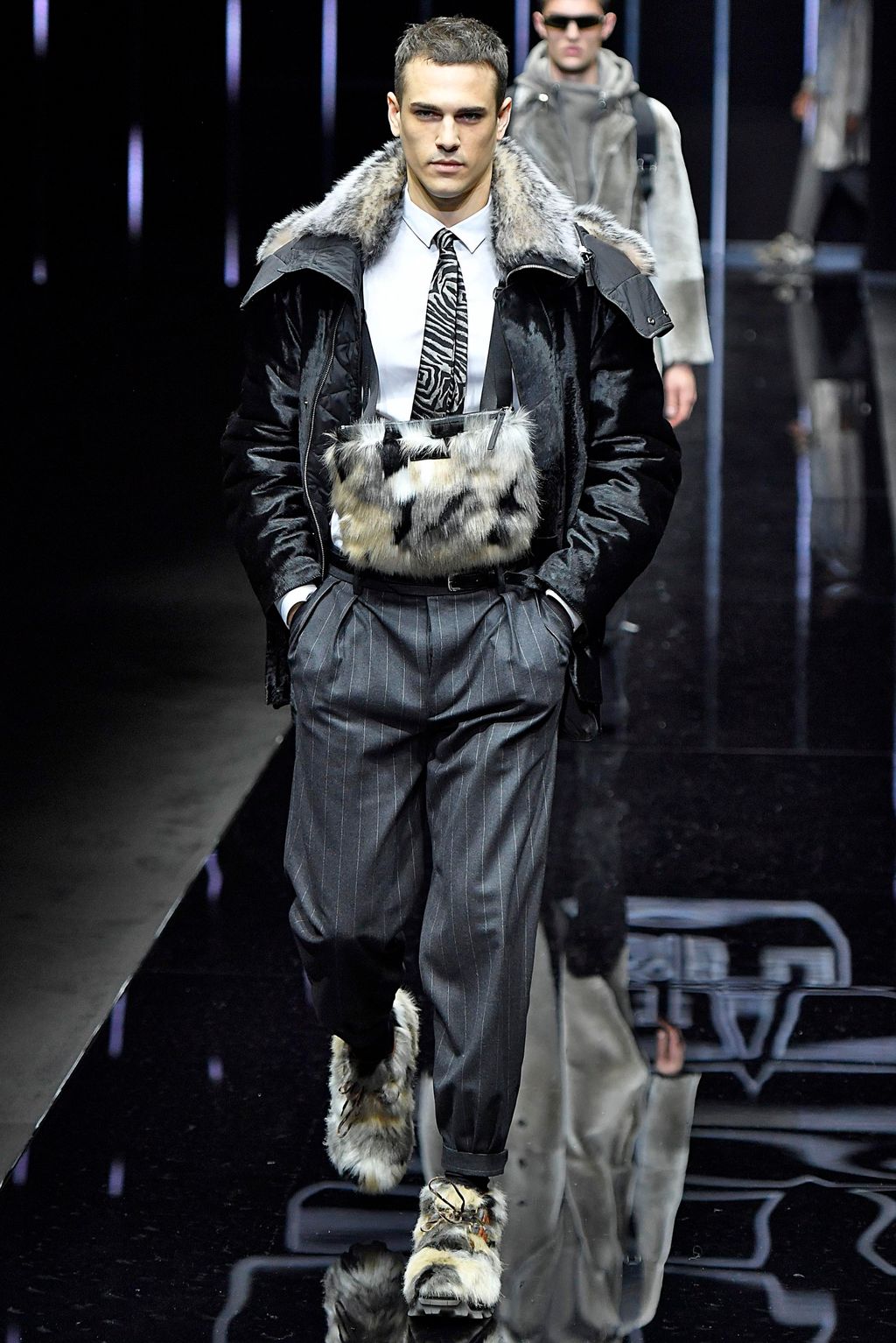 Fashion Week Milan Fall/Winter 2019 look 101 from the Emporio Armani collection 男装