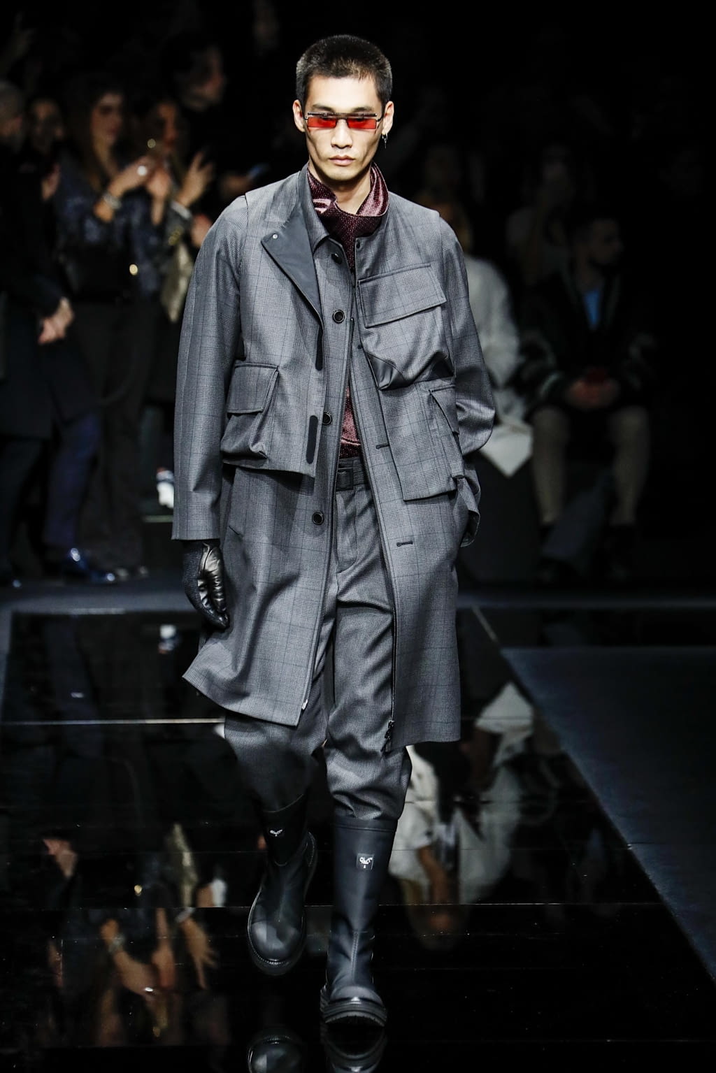 Fashion Week Milan Fall/Winter 2020 look 4 from the Emporio Armani collection 男装