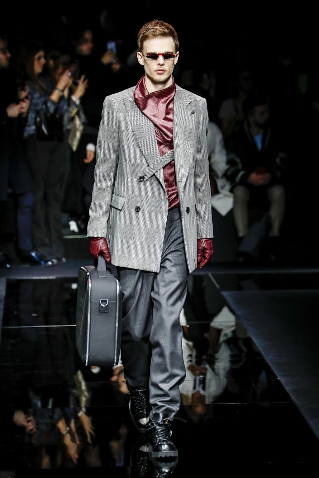 Fashion Week Milan Fall/Winter 2020 look 5 from the Emporio Armani collection 男装