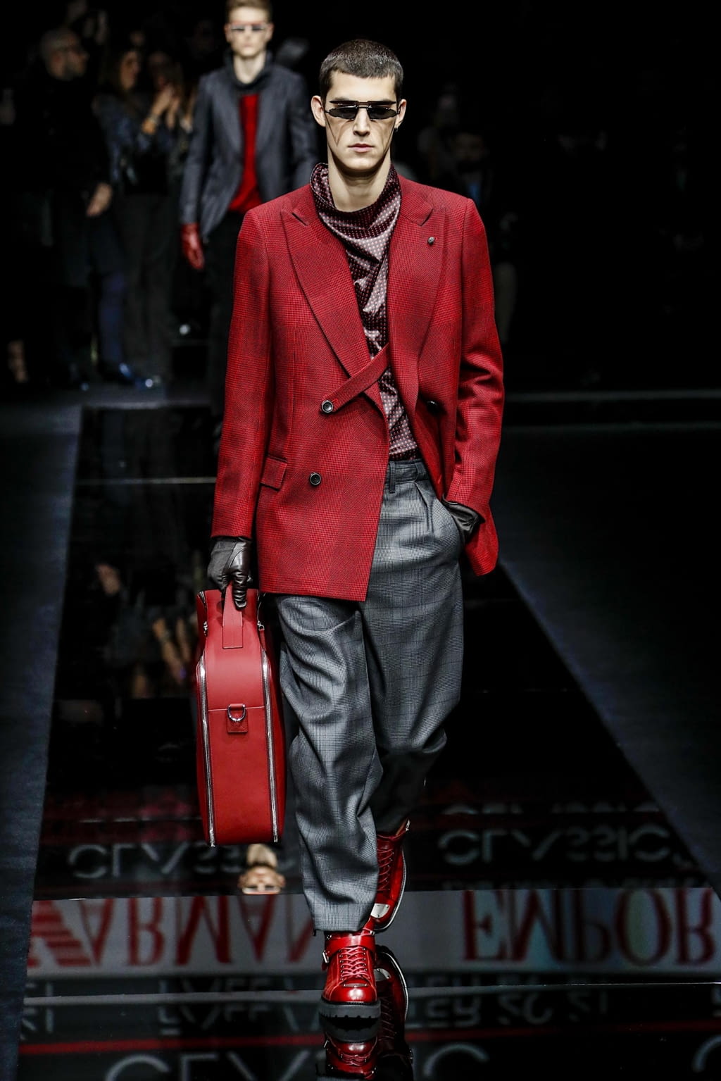 Fashion Week Milan Fall/Winter 2020 look 7 from the Emporio Armani collection menswear