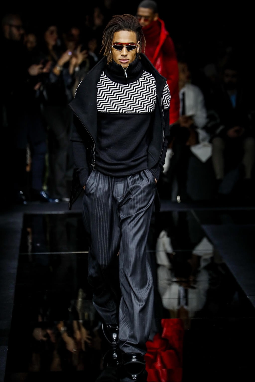 Fashion Week Milan Fall/Winter 2020 look 18 de la collection Emporio Armani menswear
