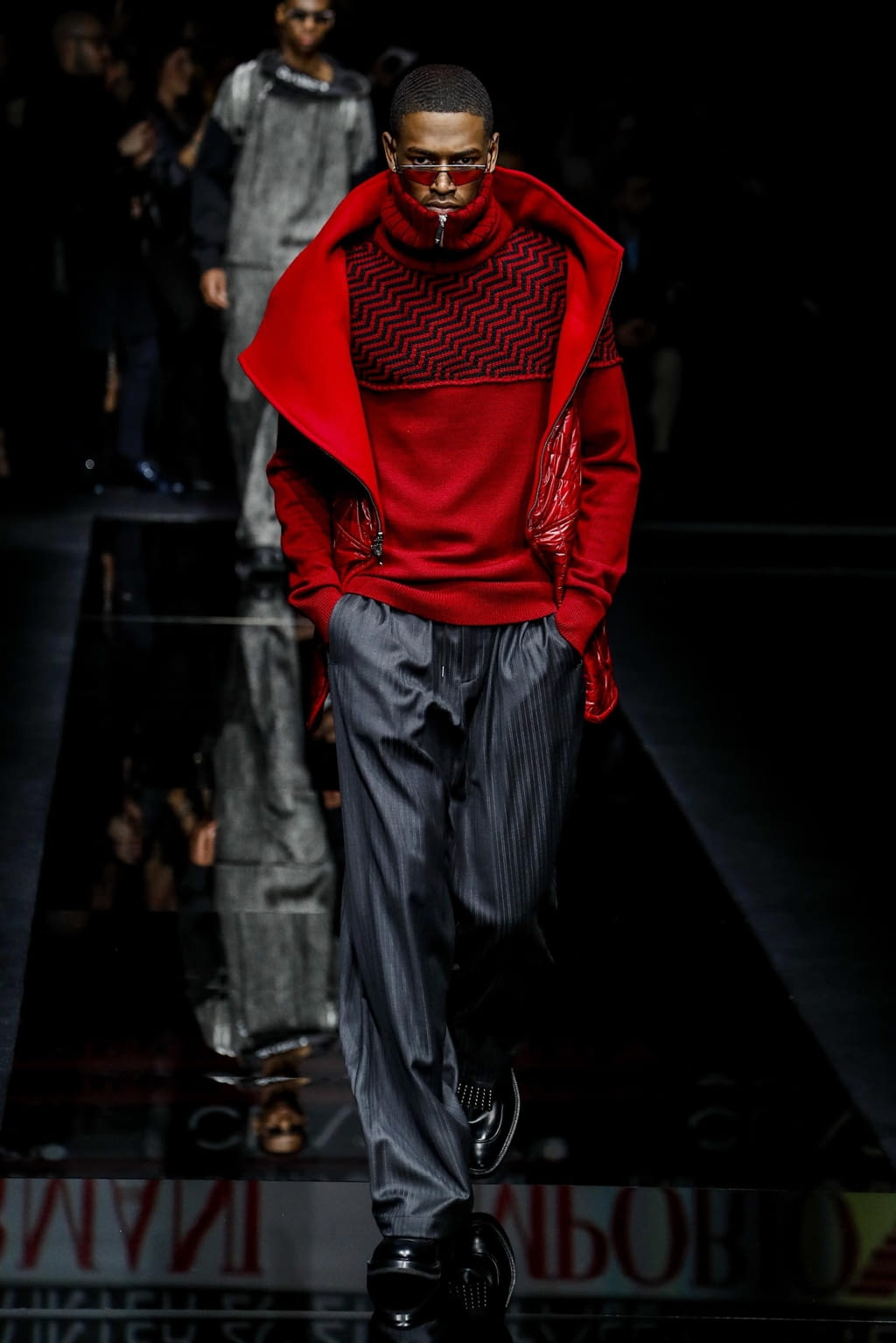 Fashion Week Milan Fall/Winter 2020 look 19 de la collection Emporio Armani menswear