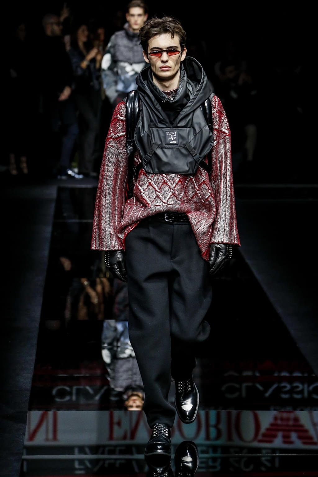 Fashion Week Milan Fall/Winter 2020 look 27 from the Emporio Armani collection 男装