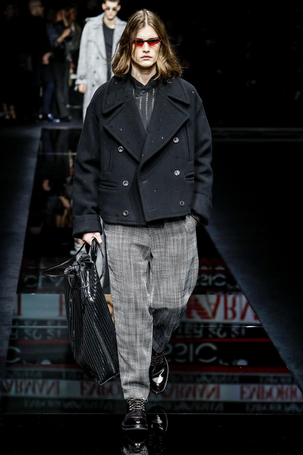 Fashion Week Milan Fall/Winter 2020 look 58 from the Emporio Armani collection menswear