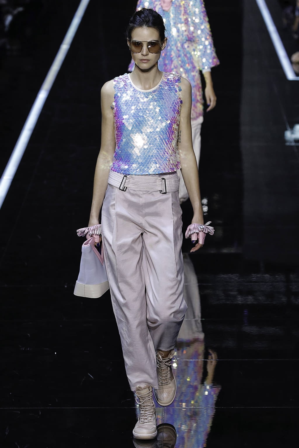 Fashion Week Milan Spring/Summer 2019 look 46 from the Emporio Armani collection womenswear