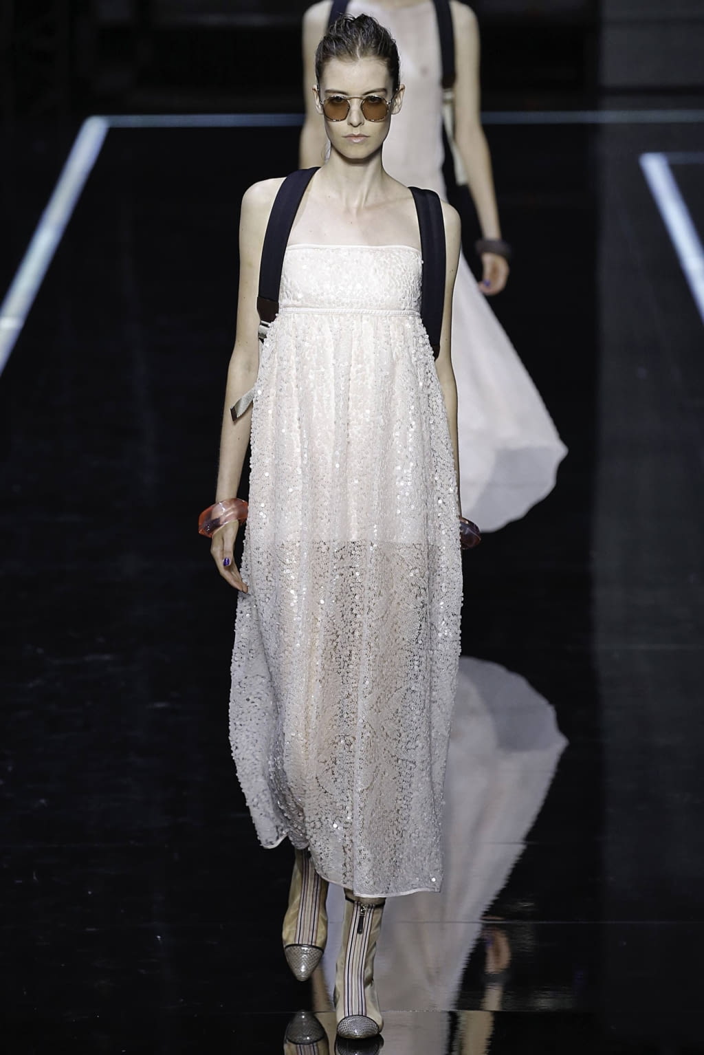 Fashion Week Milan Spring/Summer 2019 look 51 from the Emporio Armani collection 女装