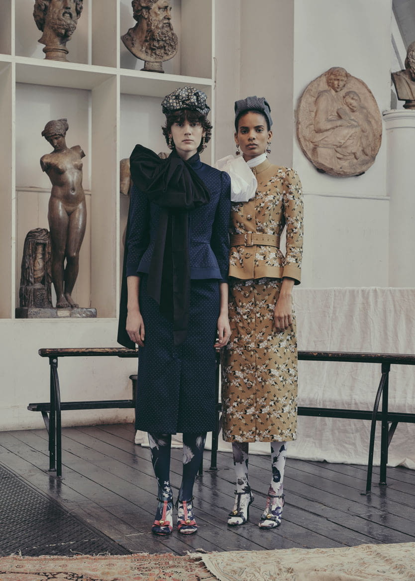 Fashion Week London Pre-Fall 2019 look 3 de la collection Erdem womenswear