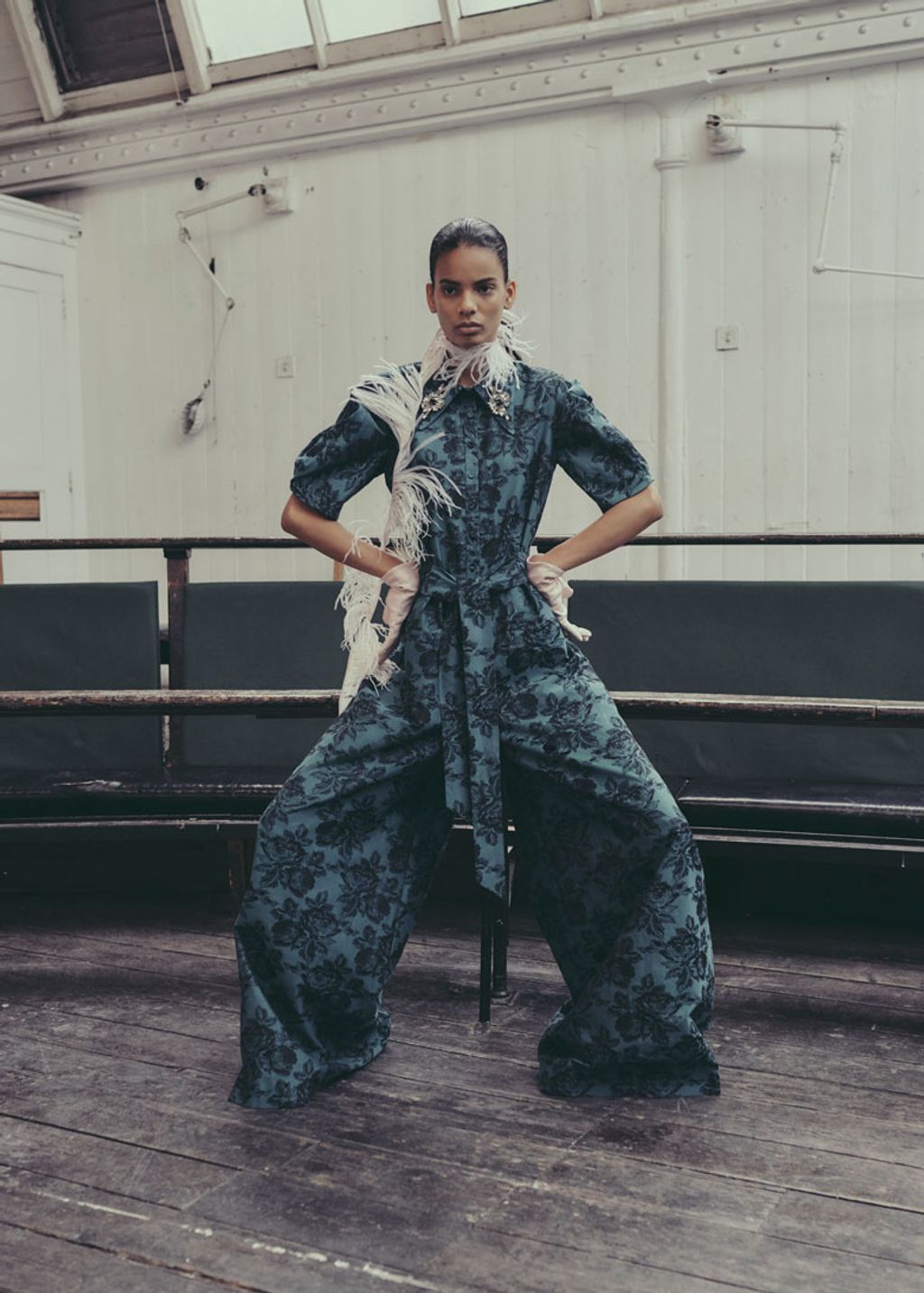 Fashion Week London Pre-Fall 2019 look 4 de la collection Erdem womenswear