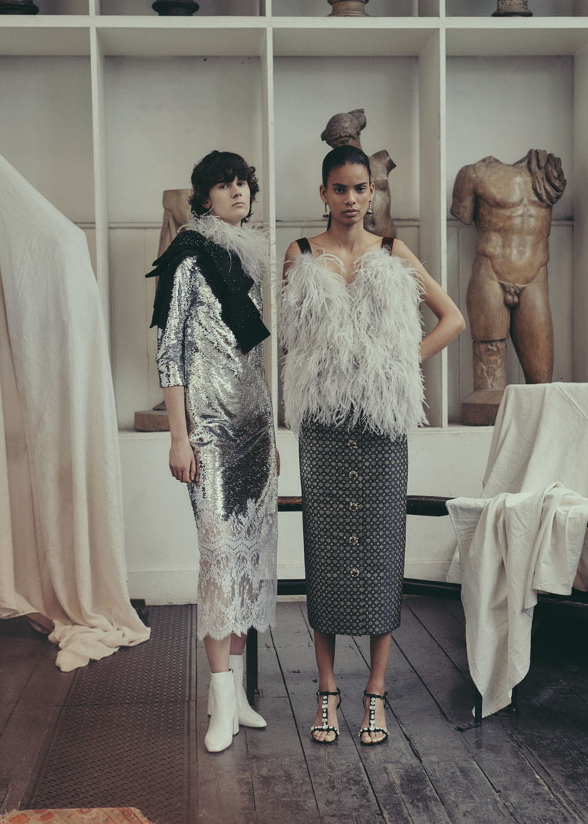 Fashion Week London Pre-Fall 2019 look 6 de la collection Erdem womenswear