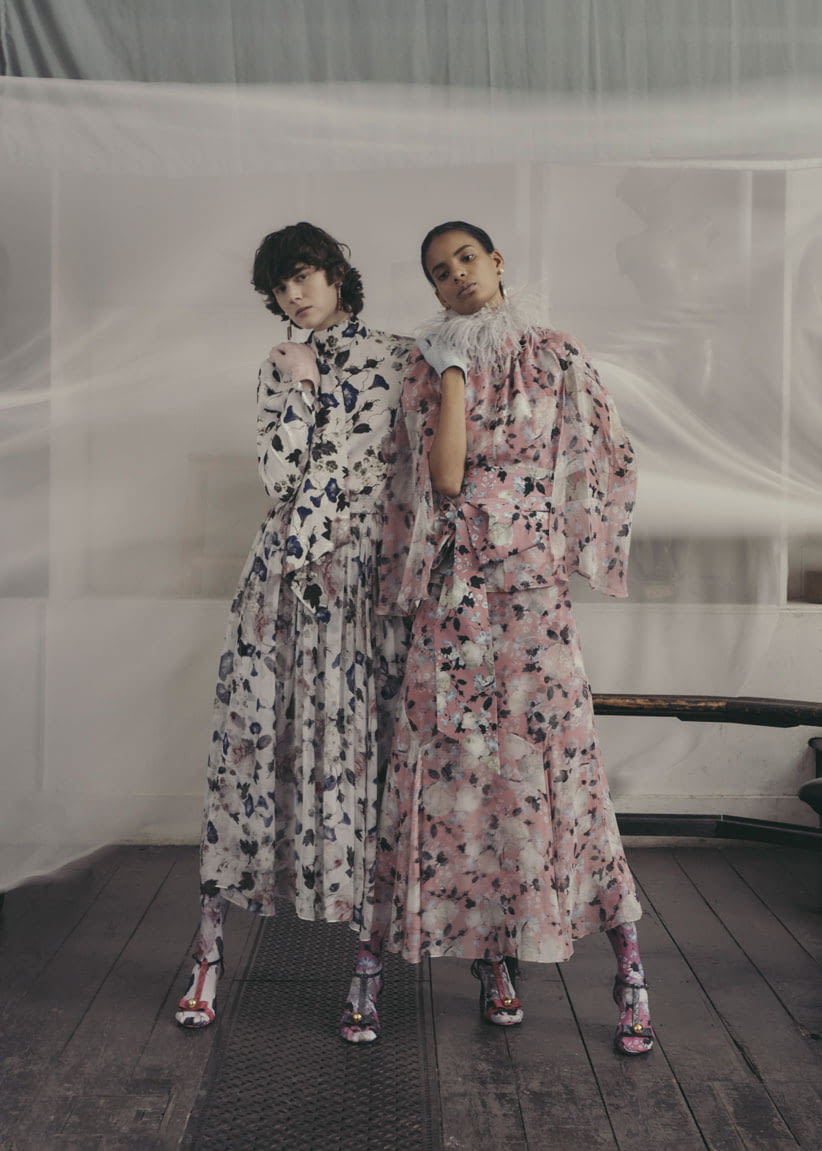 Fashion Week London Pre-Fall 2019 look 13 from the Erdem collection 女装