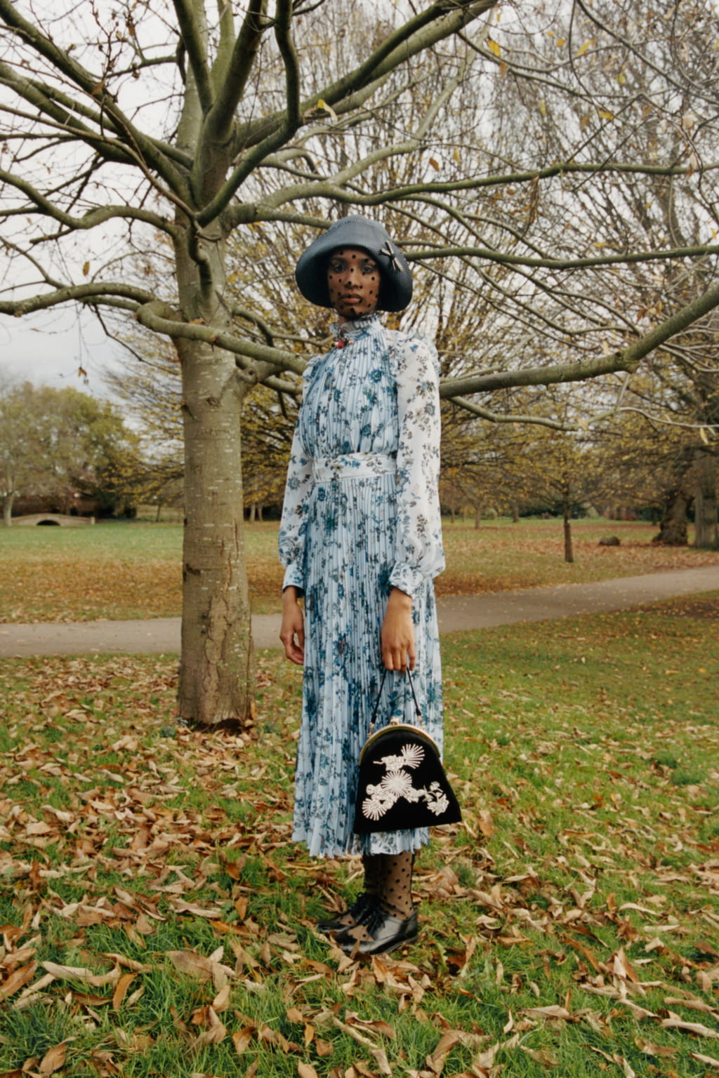 Fashion Week London Pre-Fall 2021 look 24 from the Erdem collection womenswear