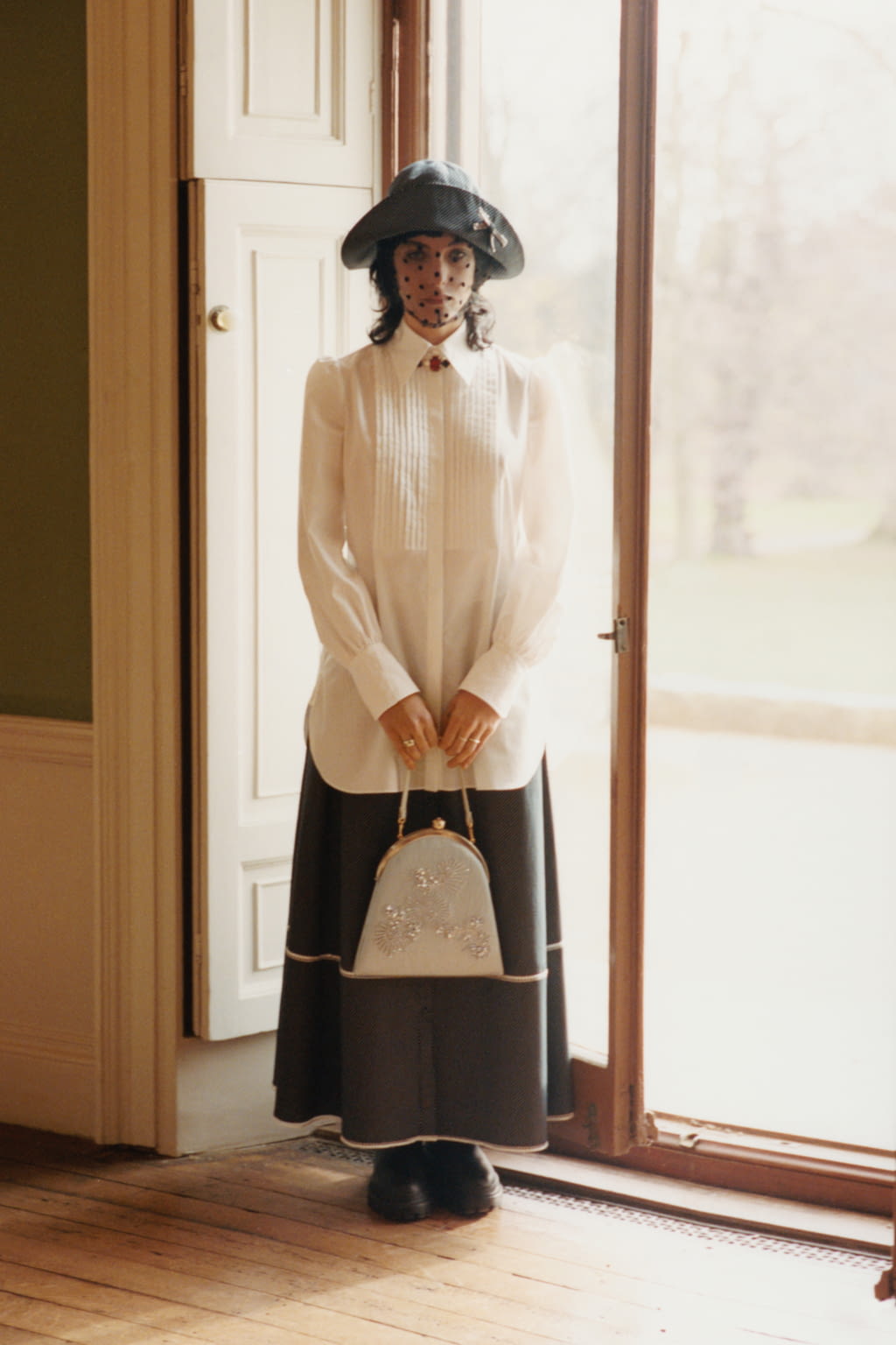Fashion Week London Pre-Fall 2021 look 7 from the Erdem collection womenswear