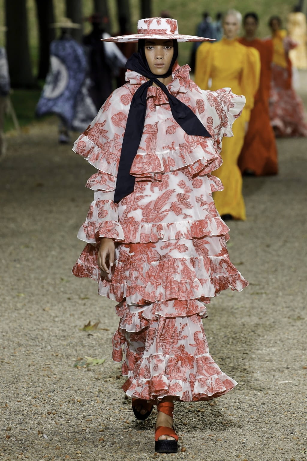 Fashion Week London Spring/Summer 2020 look 39 from the Erdem collection womenswear