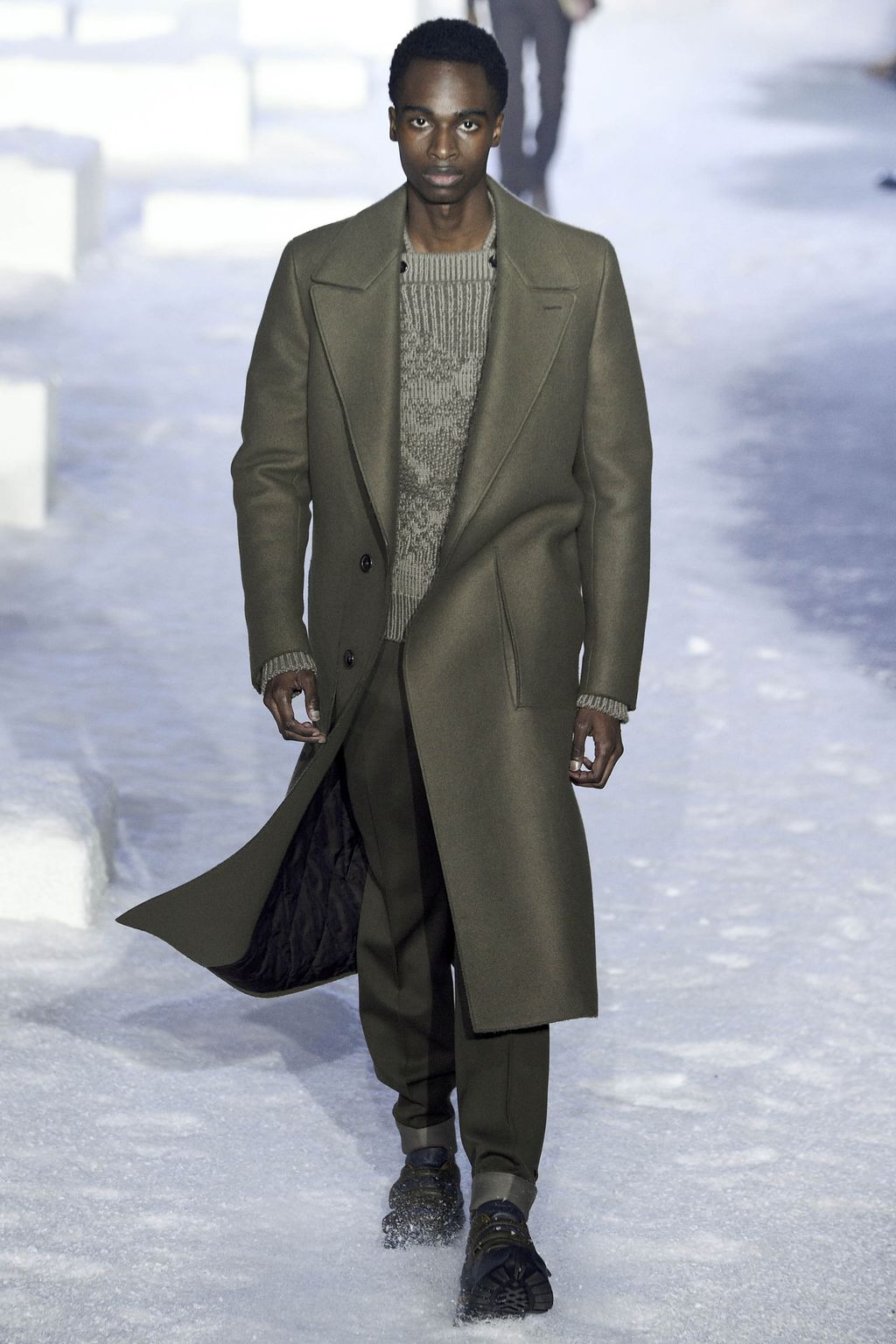Fashion Week Milan Fall/Winter 2018 look 5 from the ZEGNA collection 男装