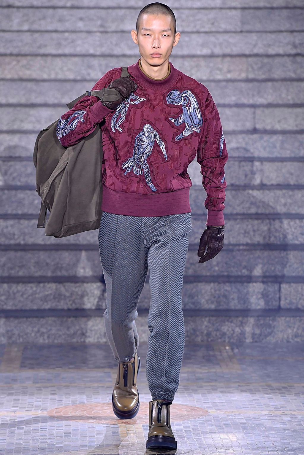 Fashion Week Milan Fall/Winter 2019 look 6 de la collection ZEGNA menswear