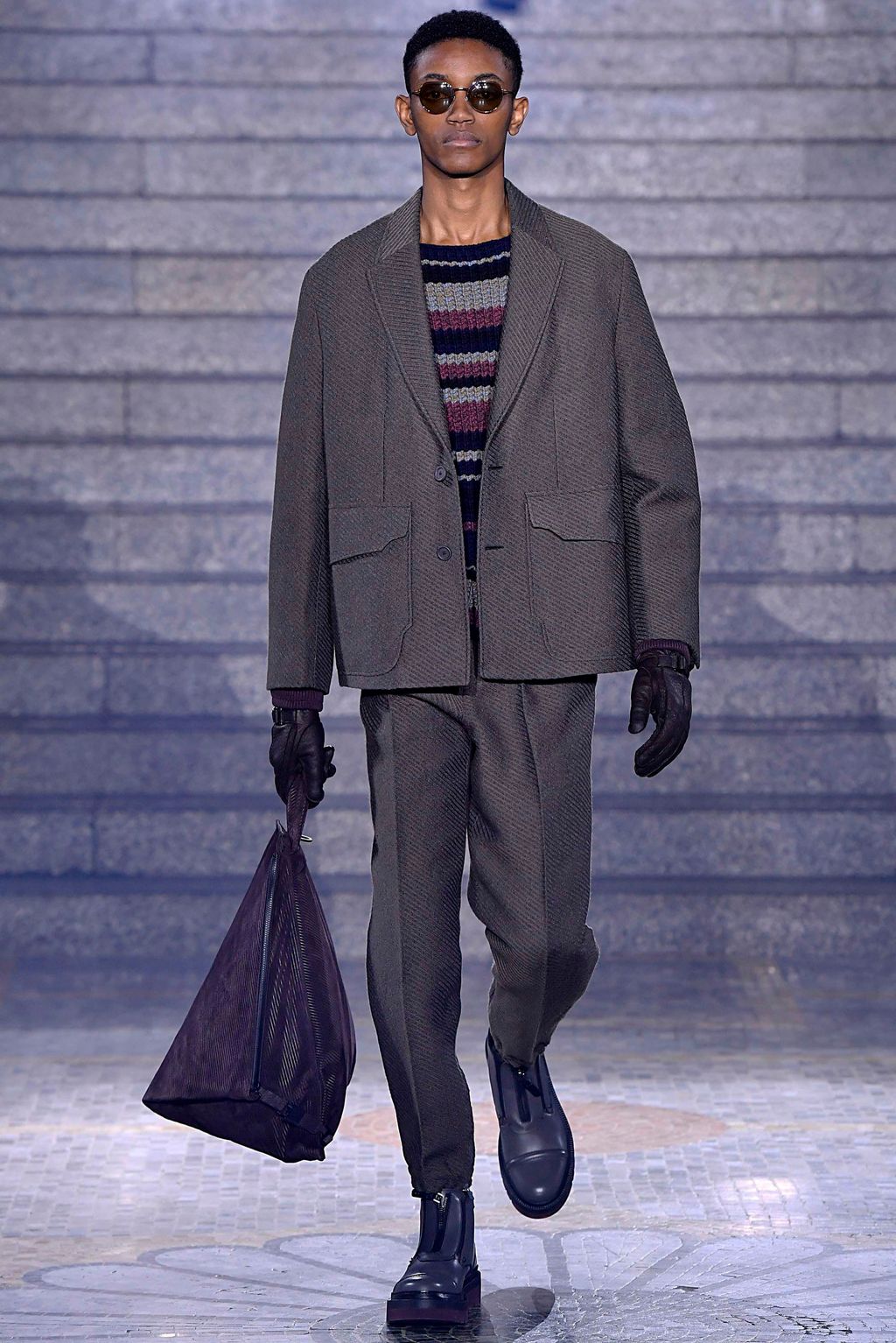 Fashion Week Milan Fall/Winter 2019 look 23 from the ZEGNA collection menswear