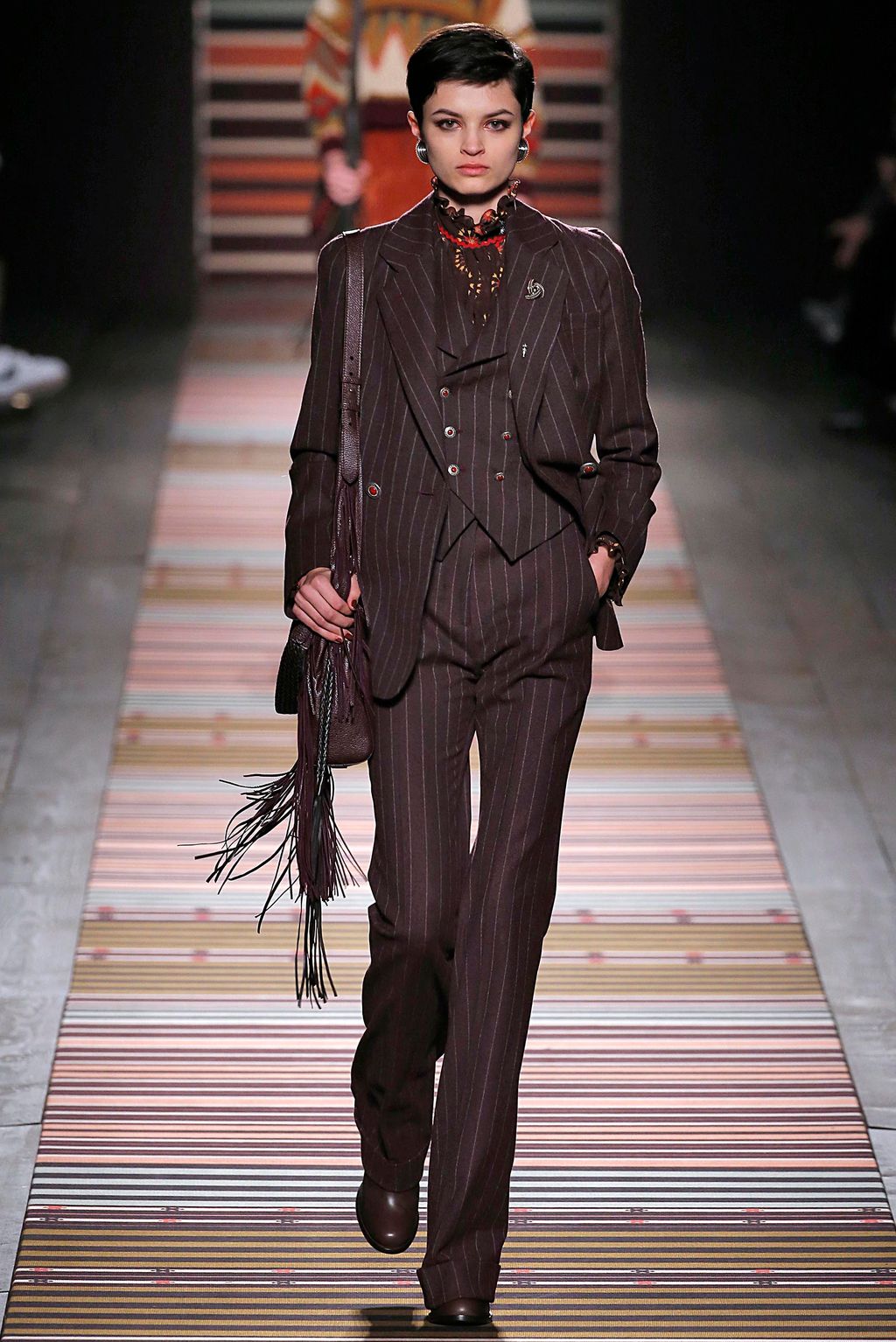 Fashion Week Milan Fall/Winter 2018 look 8 from the Etro collection 女装