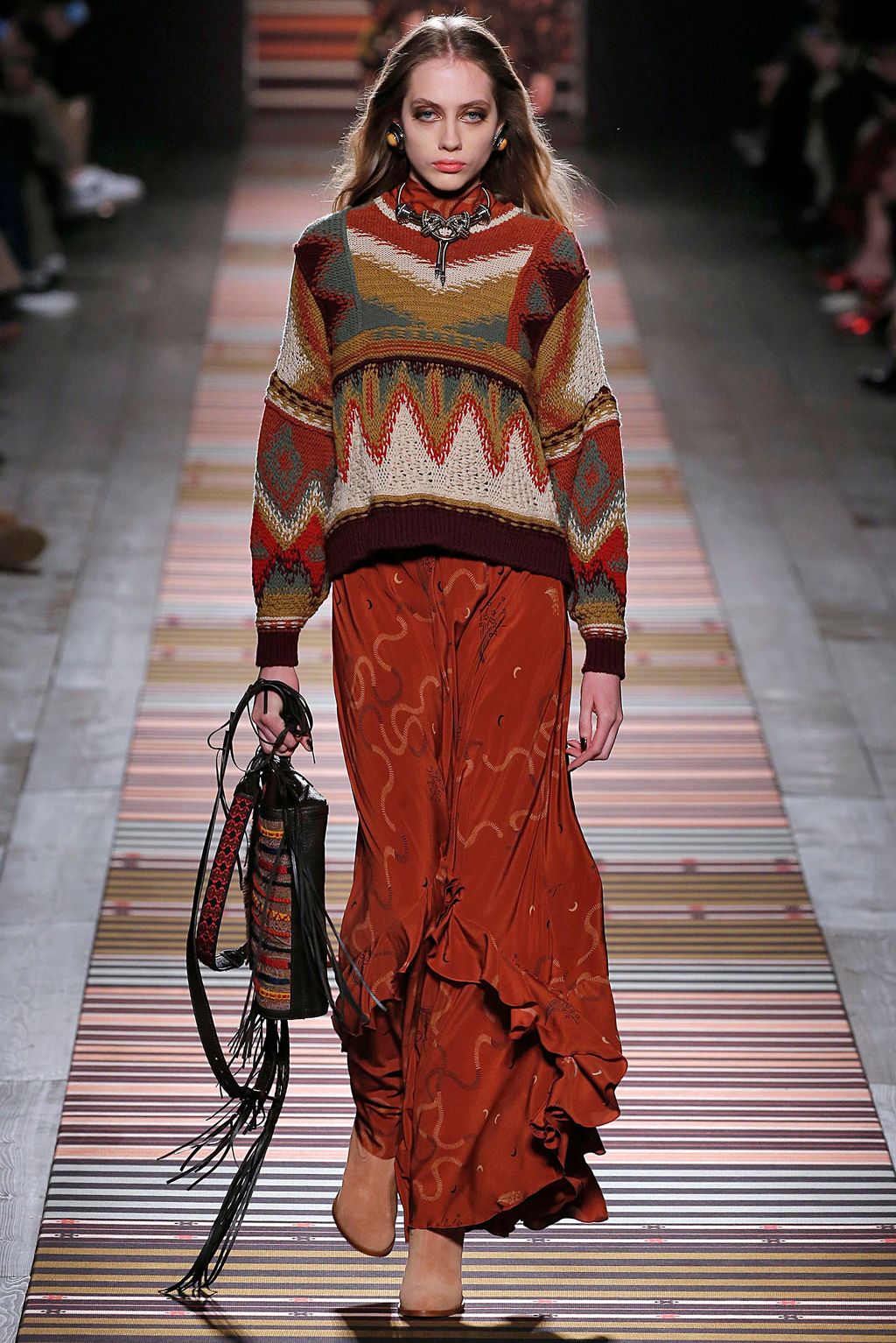 Fashion Week Milan Fall/Winter 2018 look 9 from the Etro collection womenswear