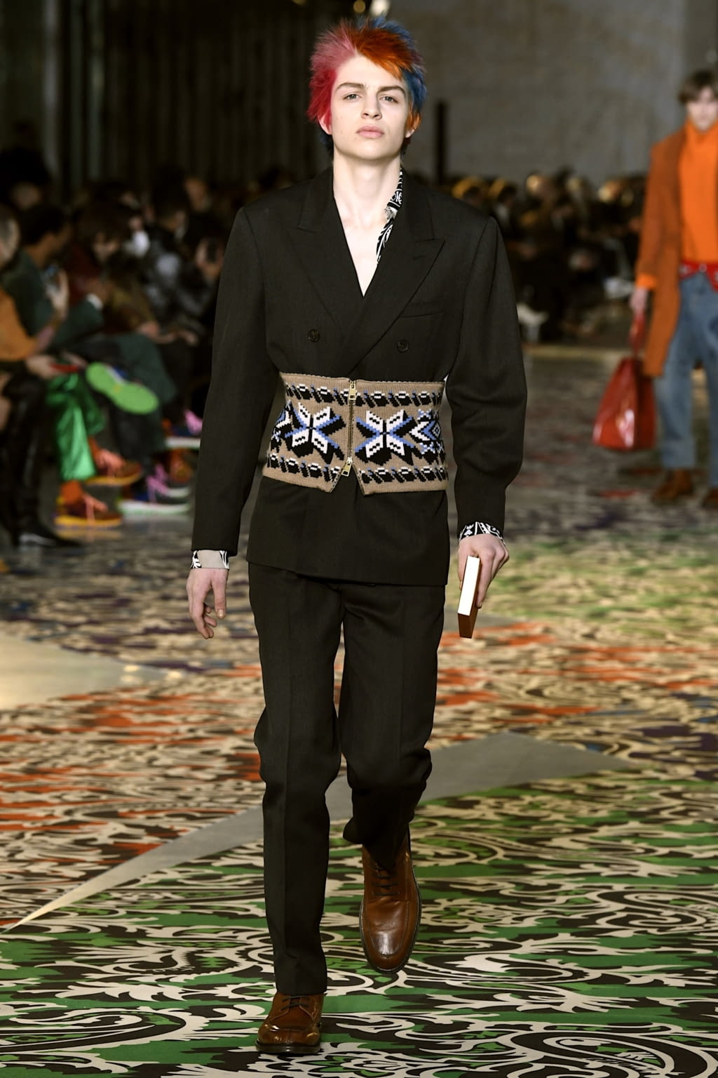 Fashion Week Milan Fall/Winter 2022 look 10 from the Etro collection 男装