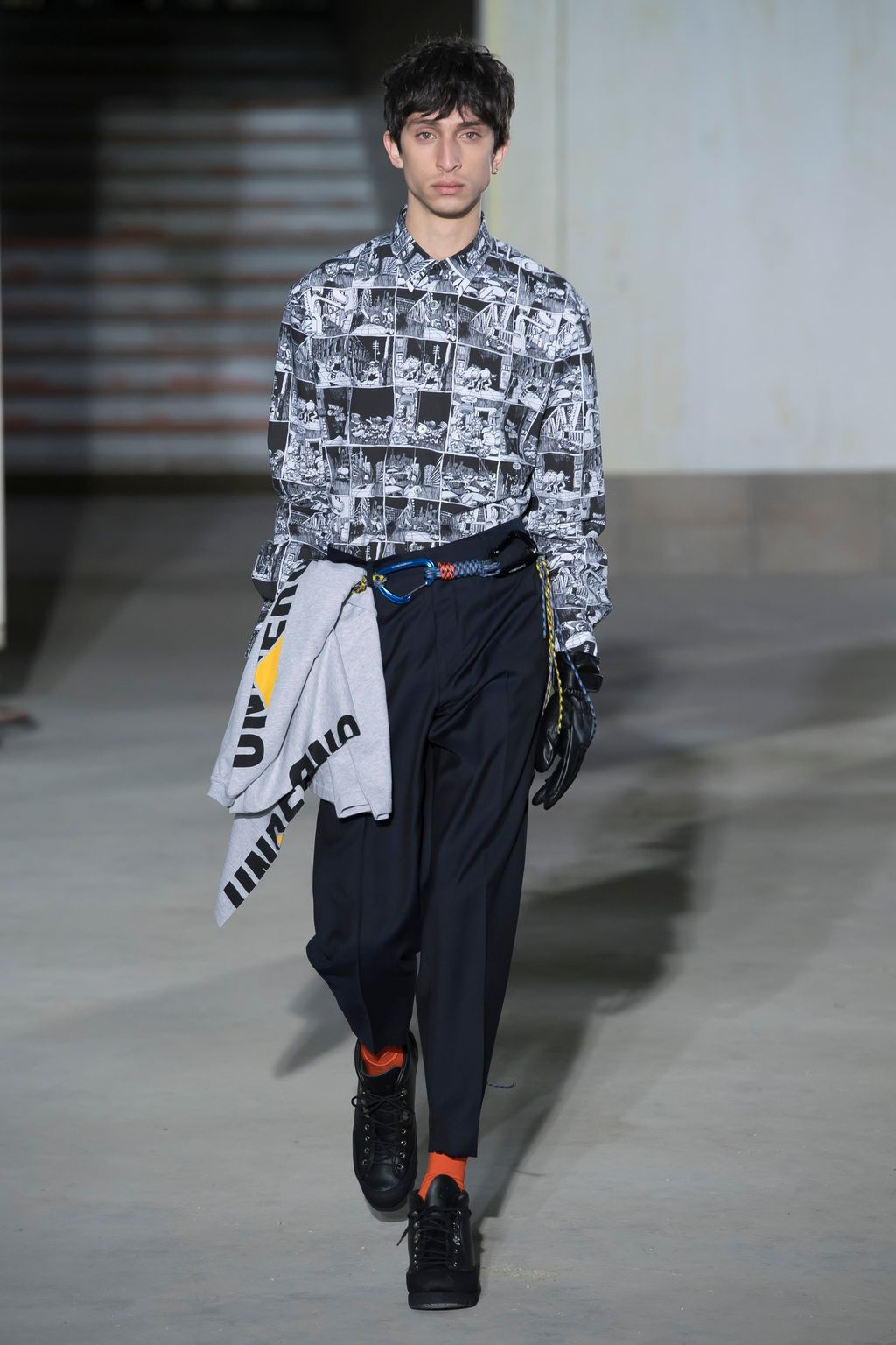 Fashion Week Paris Fall/Winter 2018 look 23 from the Études collection menswear