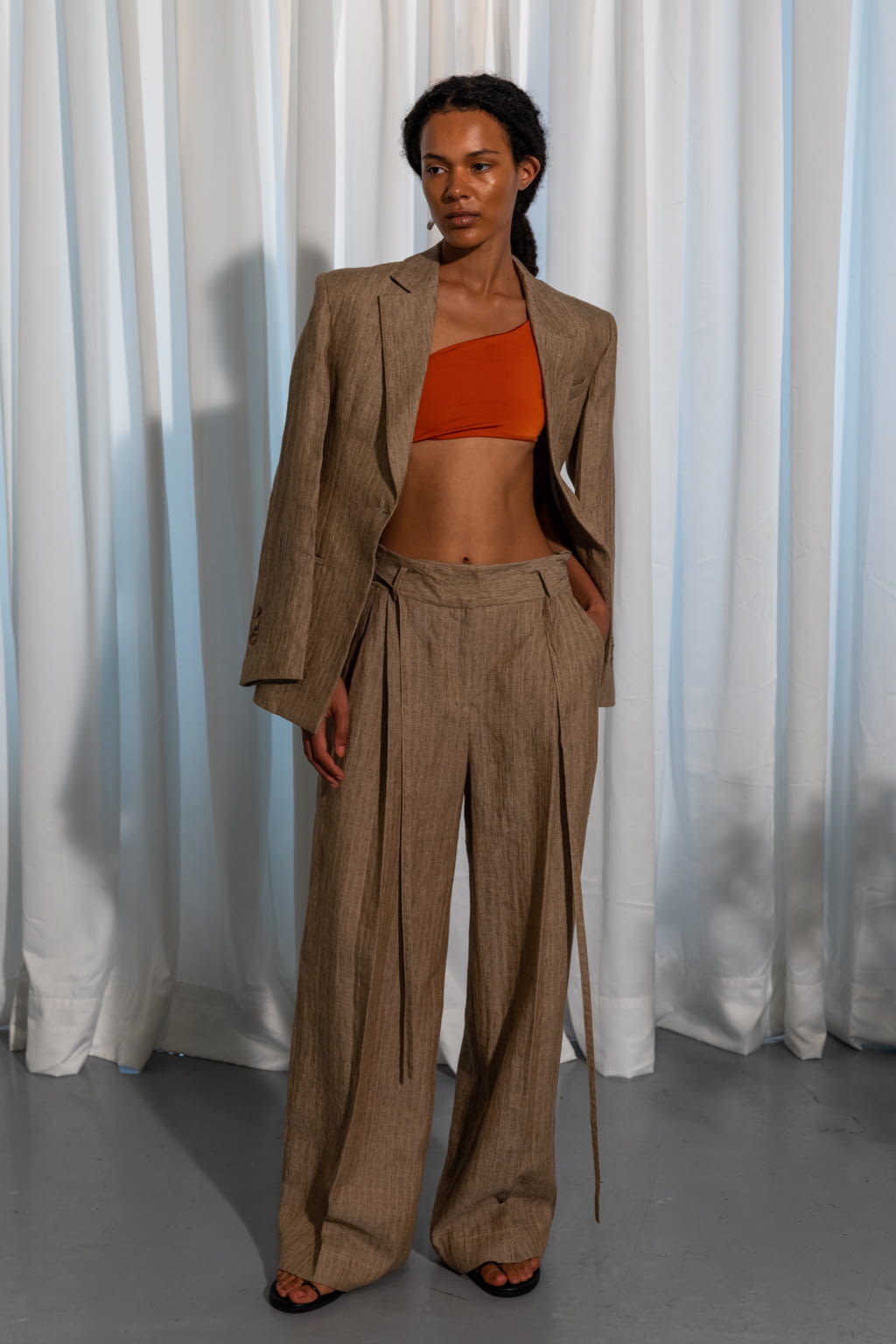 Fashion Week London Spring/Summer 2021 look 13 from the Eudon Choi collection womenswear