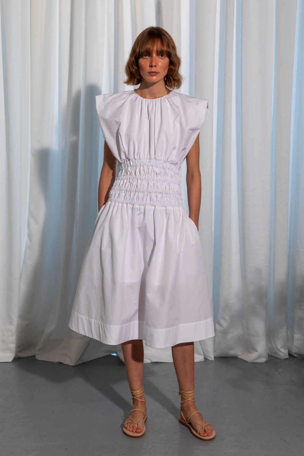 Fashion Week London Spring/Summer 2021 look 6 from the Eudon Choi collection womenswear