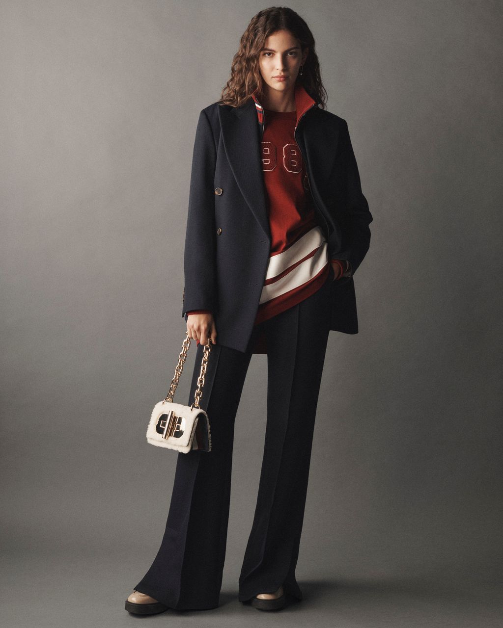 Fashion Week New York Fall/Winter 2023 look 9 from the Tommy Hilfiger collection 女装