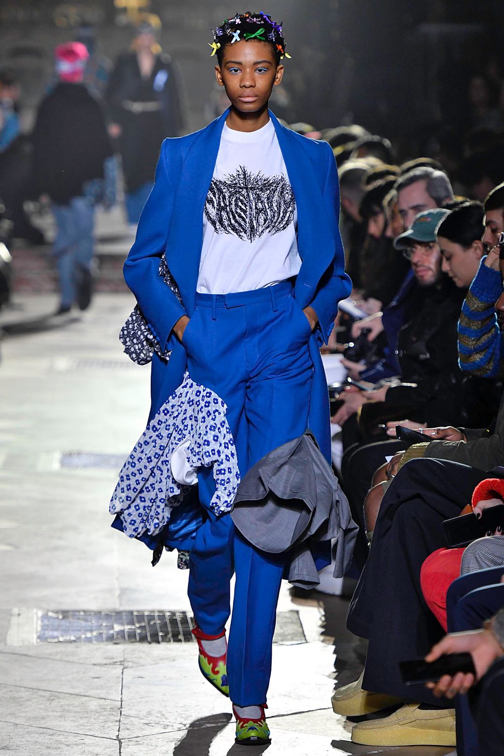 Fashion Week Paris Fall/Winter 2019 look 27 from the Facetasm collection 男装