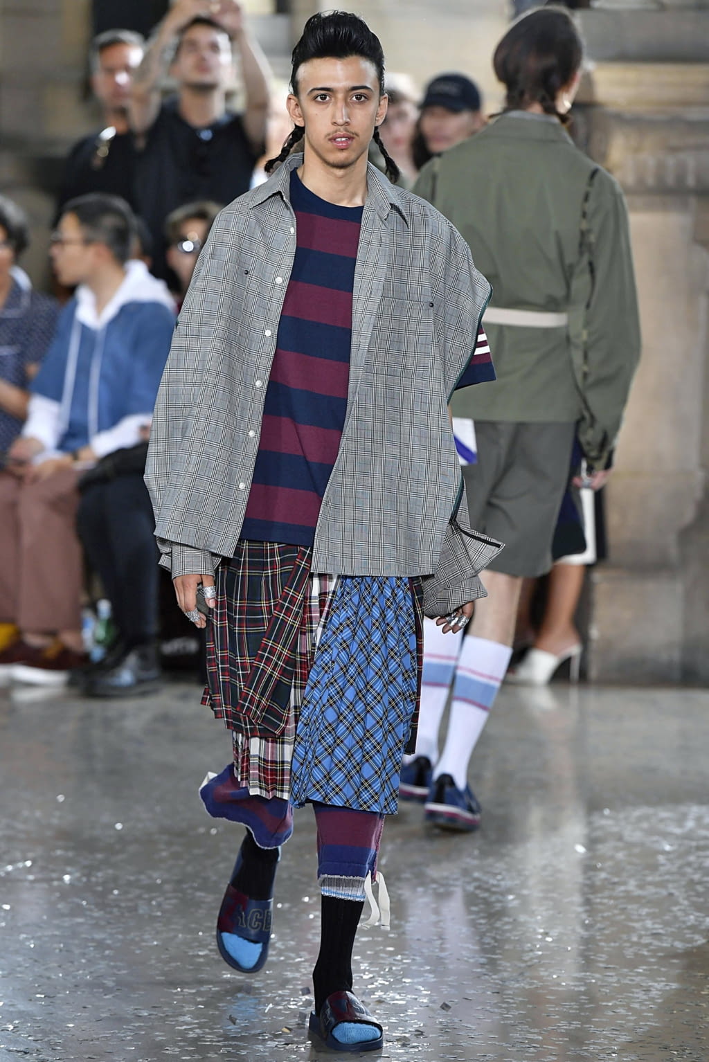 Fashion Week Paris Spring/Summer 2019 look 14 from the Facetasm collection 男装