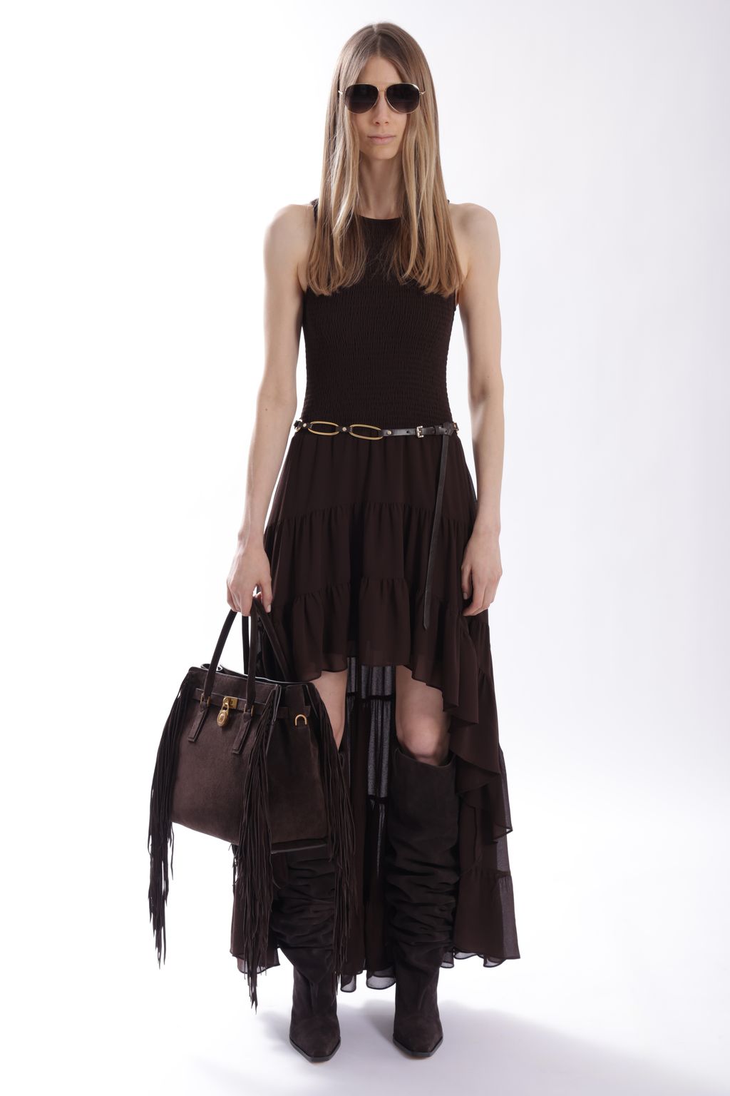 Fashion Week New York Fall/Winter 2025 look 4 from the MICHAEL Michael Kors collection 女装