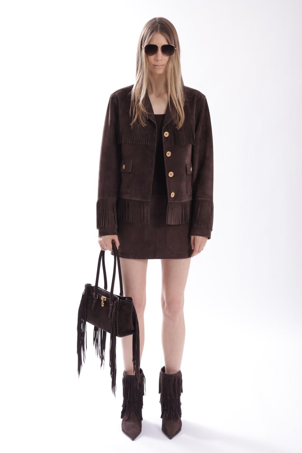 Fashion Week New York Fall/Winter 2025 look 6 from the MICHAEL Michael Kors collection womenswear