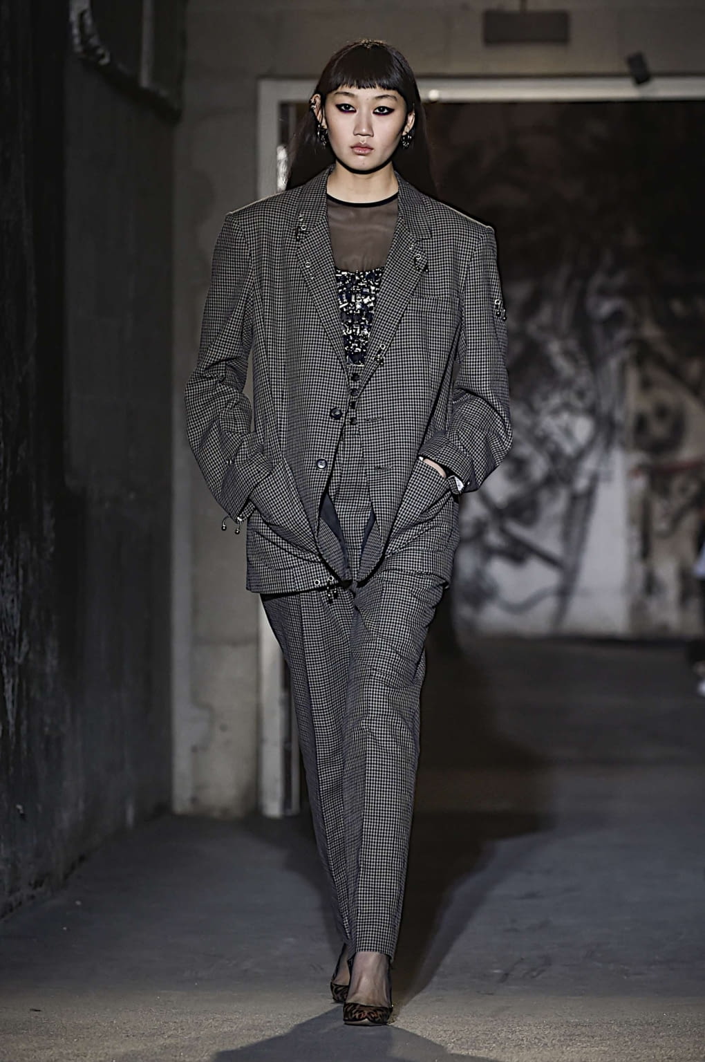 Fashion Week Paris Fall/Winter 2019 look 6 from the Faith Connexion collection 女装