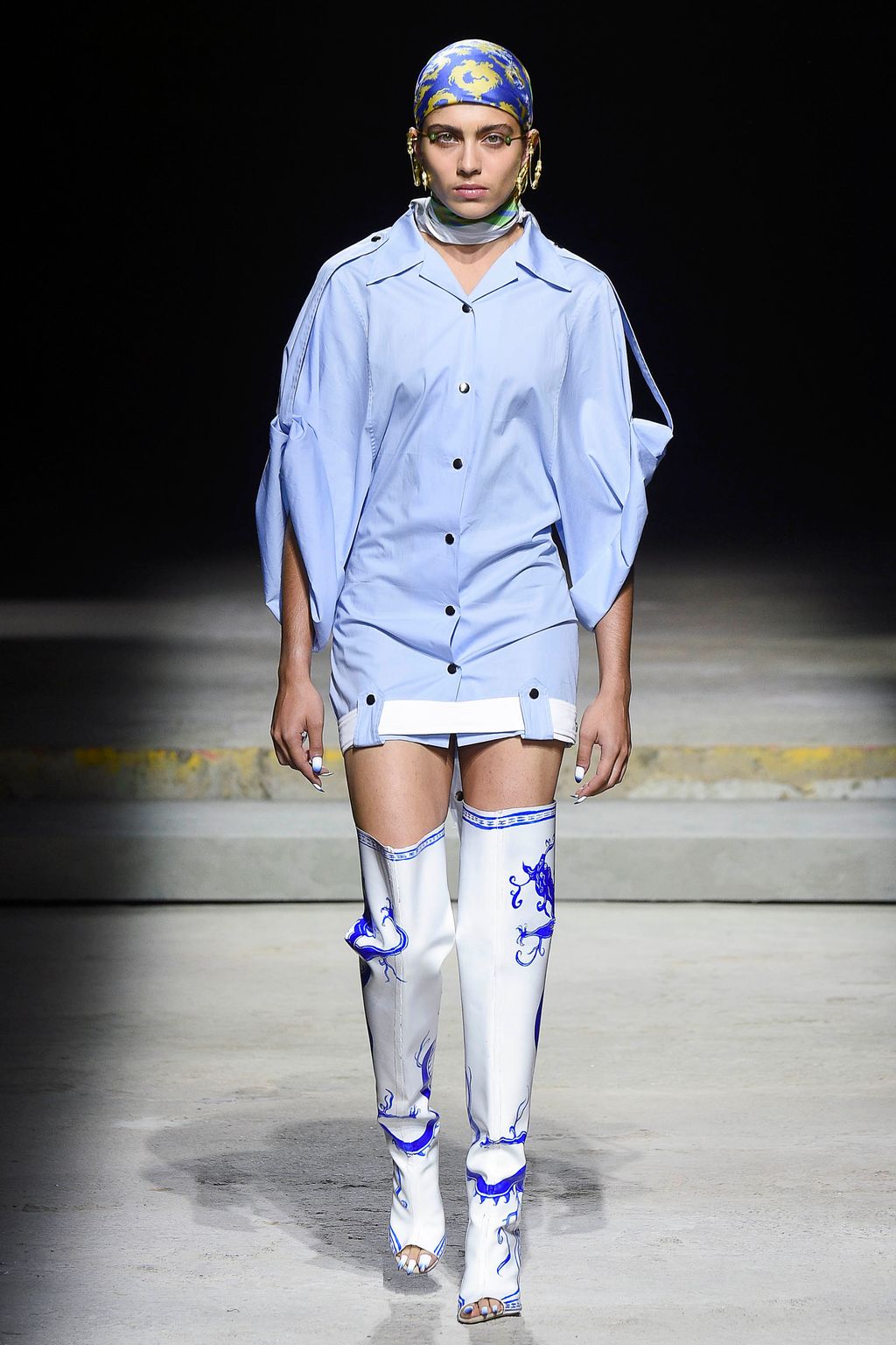Fashion Week London Spring/Summer 2018 look 14 from the Fashion East collection womenswear