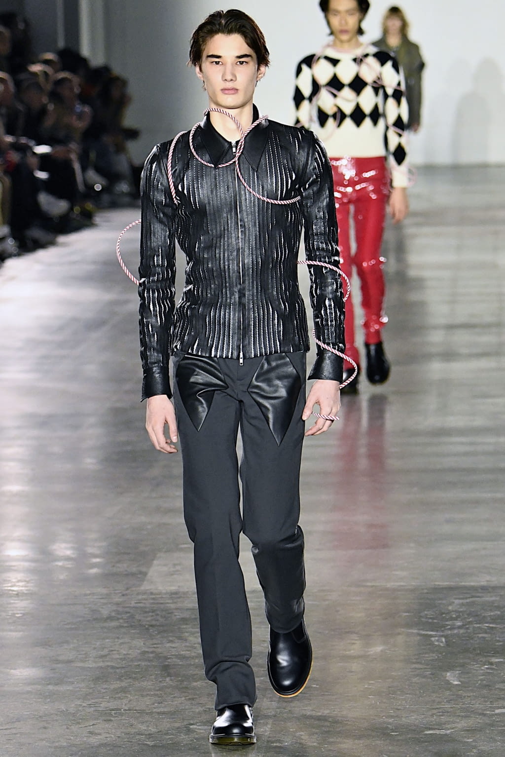Fashion Week London Fall/Winter 2019 look 36 from the Fashion East collection menswear