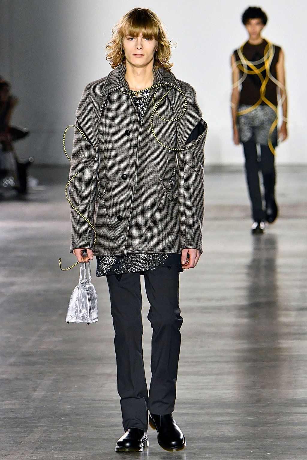 Fashion Week London Fall/Winter 2019 look 38 from the Fashion East collection menswear