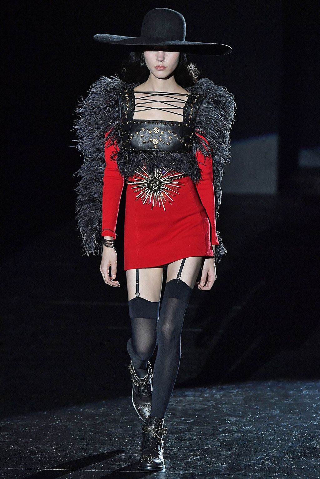 Fashion Week Milan Fall/Winter 2017 look 41 from the Fausto Puglisi collection womenswear