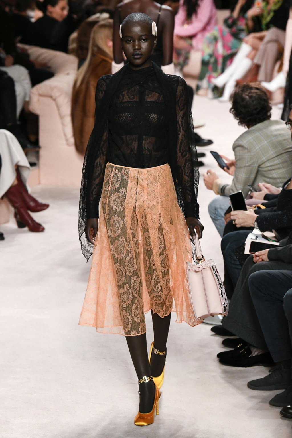 Fashion Week Milan Fall/Winter 2020 look 49 from the Fendi collection womenswear