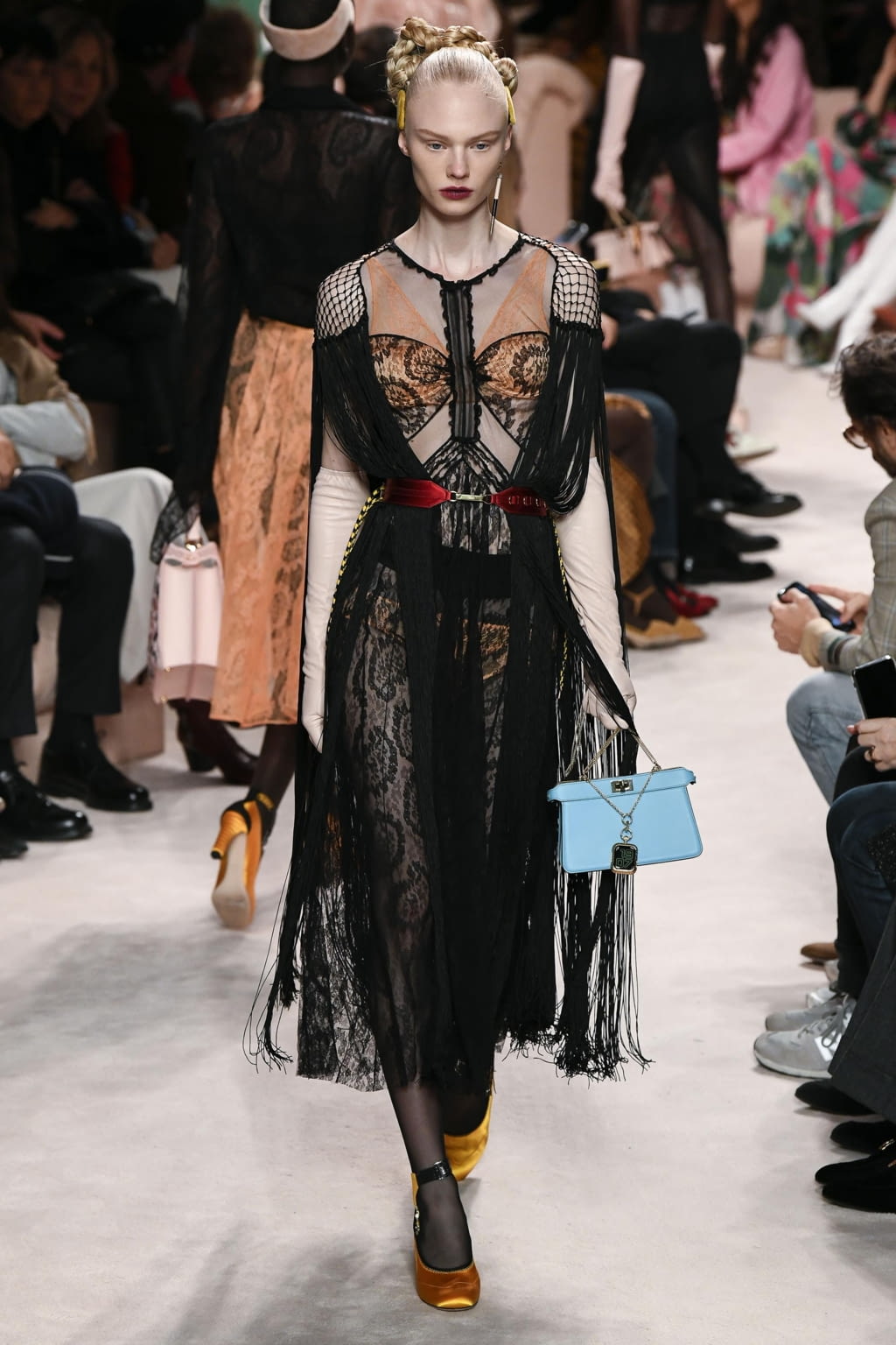 Fashion Week Milan Fall/Winter 2020 look 50 from the Fendi collection womenswear