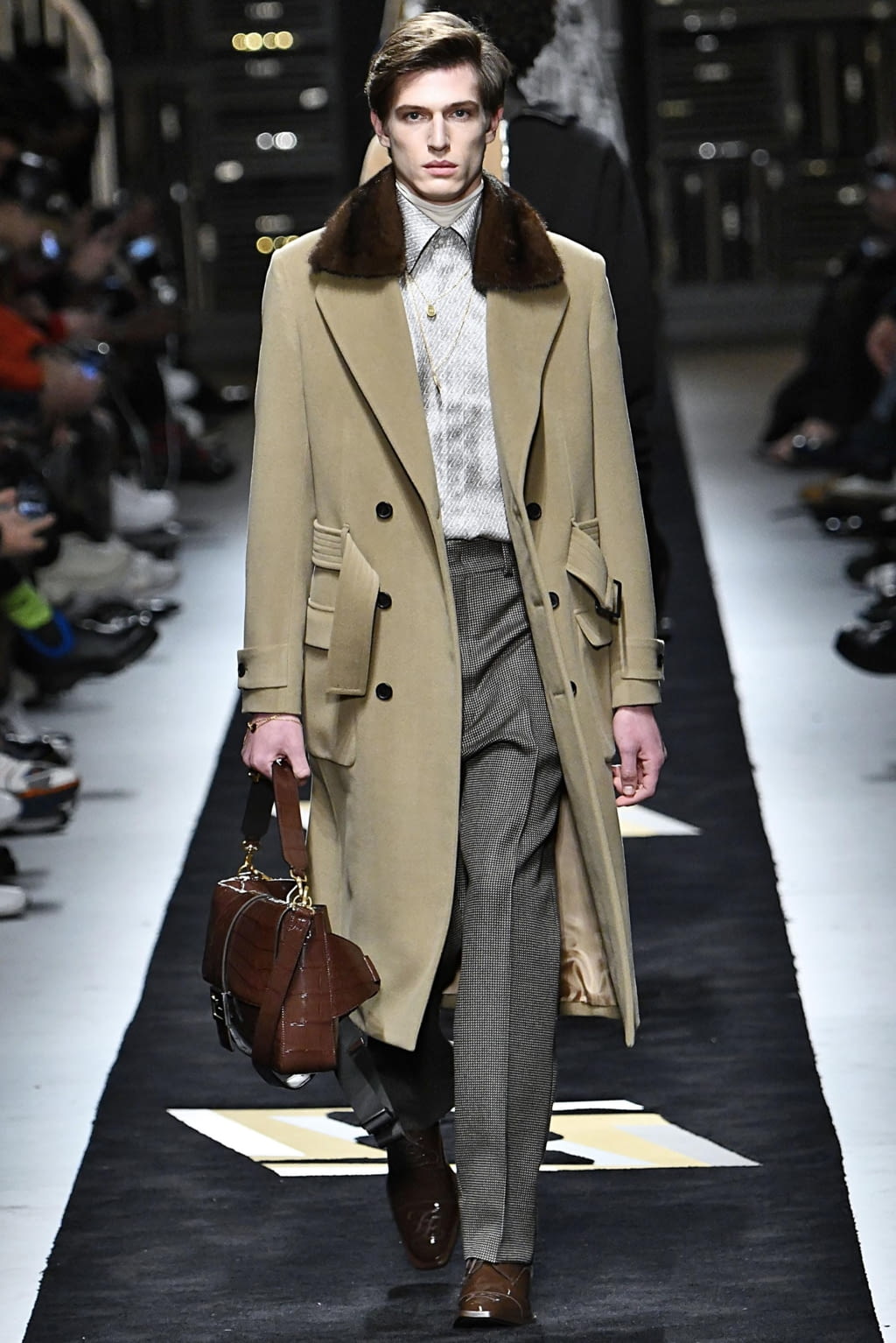 Fashion Week Milan Fall/Winter 2019 look 19 from the Fendi collection menswear