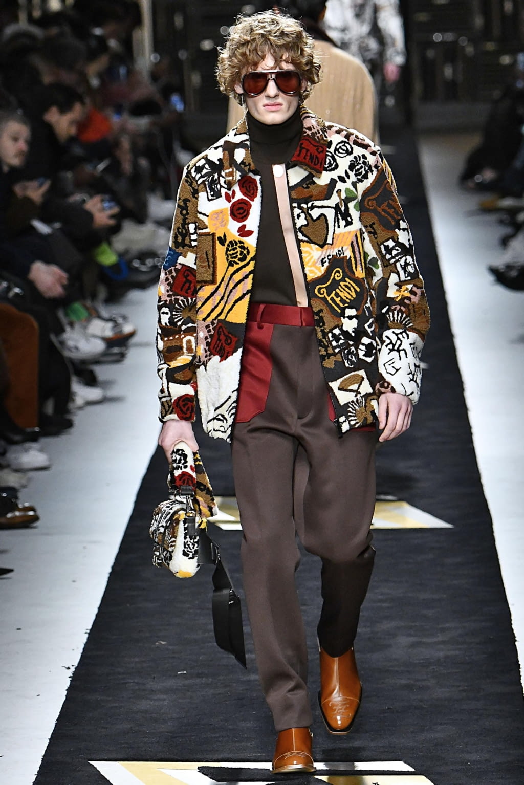 Fashion Week Milan Fall/Winter 2019 look 21 from the Fendi collection menswear