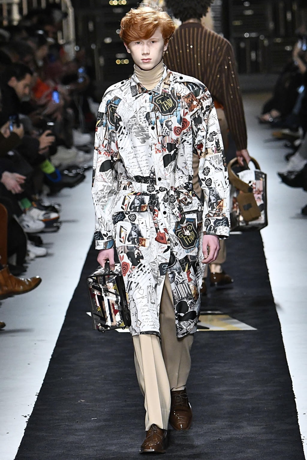 Fashion Week Milan Fall/Winter 2019 look 23 de la collection Fendi menswear