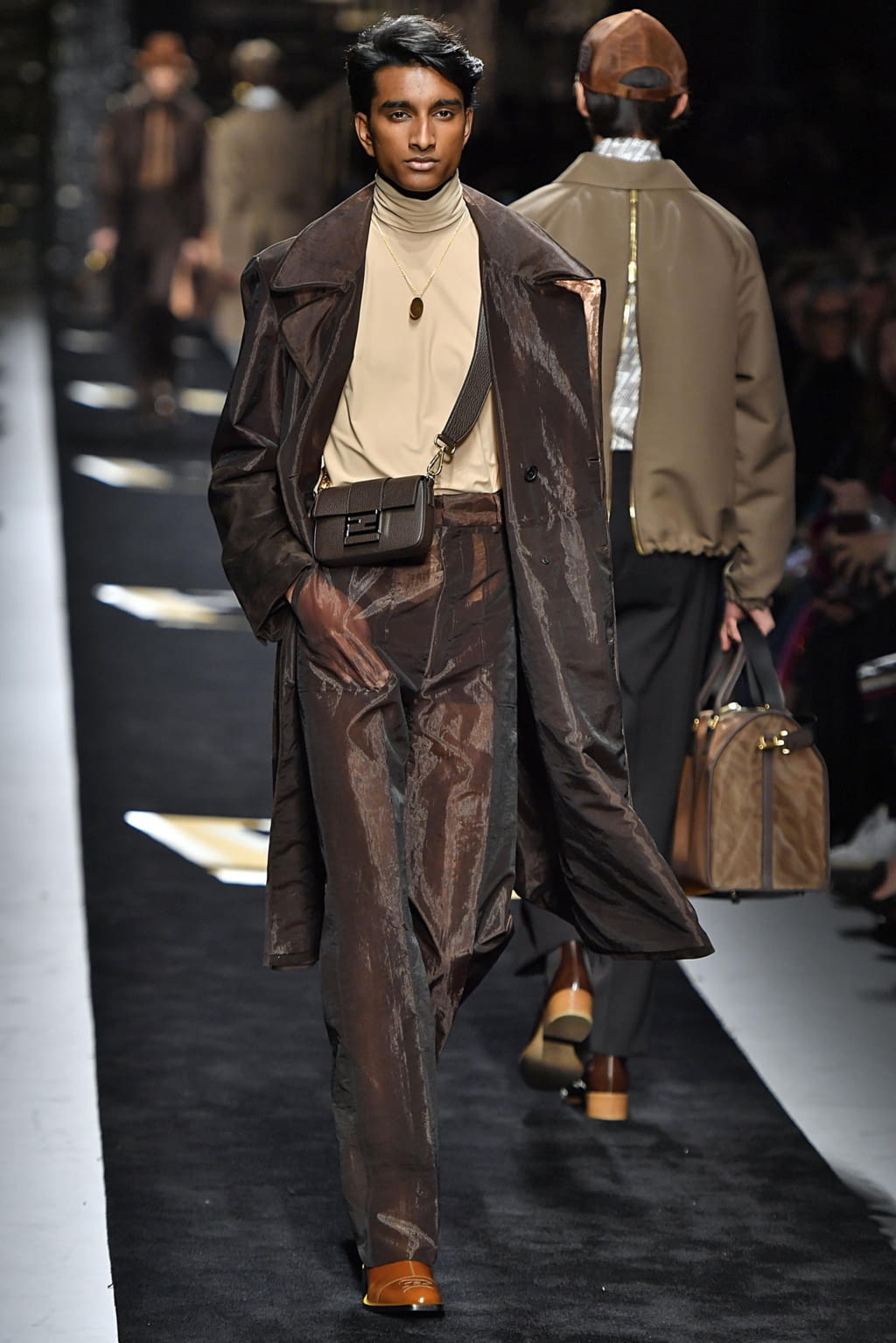 Fashion Week Milan Fall/Winter 2019 look 6 from the Fendi collection menswear