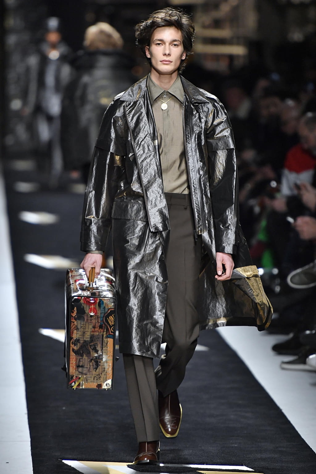 Fashion Week Milan Fall/Winter 2019 look 52 from the Fendi collection menswear